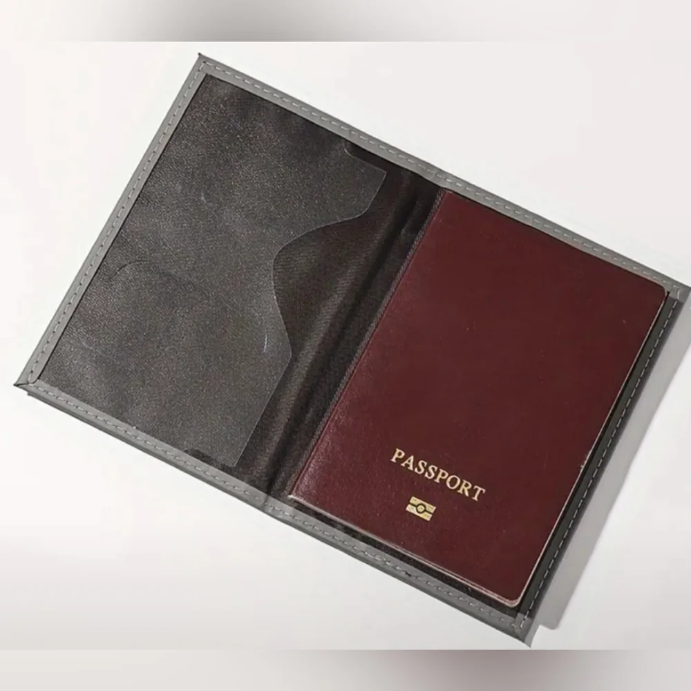 NEW Stylish Travel‎ Vacation Passport Holders in Pink, Gray, and Blue-(#0151)